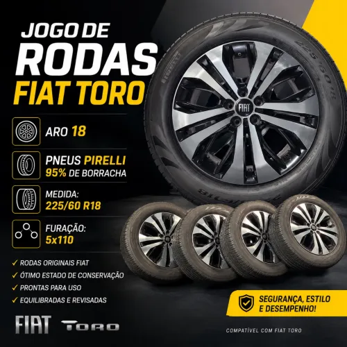 JOGO DE RODAS FIAT TORO 2025