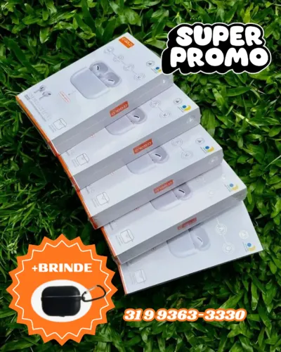 Fone Bluetooth Premium para iPhone e Android - Entrega Rápida em BH e Região 