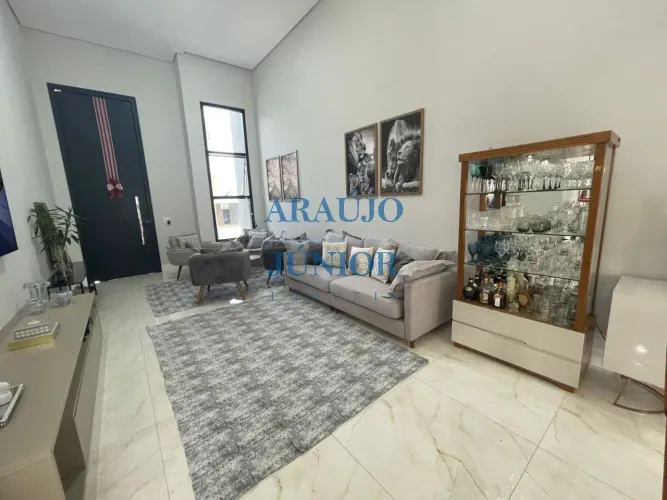 Casa de Luxo em Condomínio: 3 Quartos, 3 Suítes, 3 Salas, 5 Banheiros, 4 Vagas - Jardim Re
