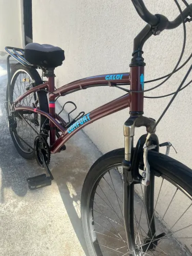 Bicicleta Caloi 400 Comfort Aro 26 Vinho