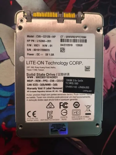 SSD Lite-On HP OEM 128GB SATA 2.5