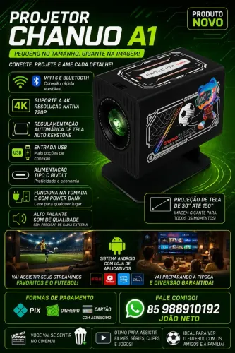 Projetor Chanuo A1 Android novos