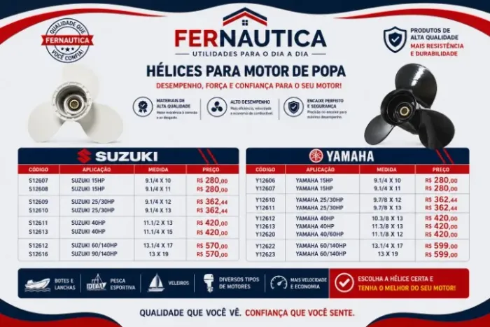 HELICE PARA EMBARCAÇÃO 