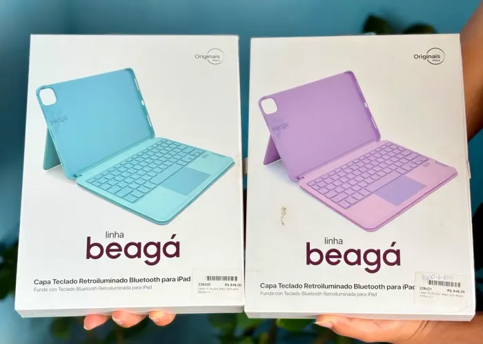* Capa Teclado Bluetooth Retroiluminado para iPad - Nova
