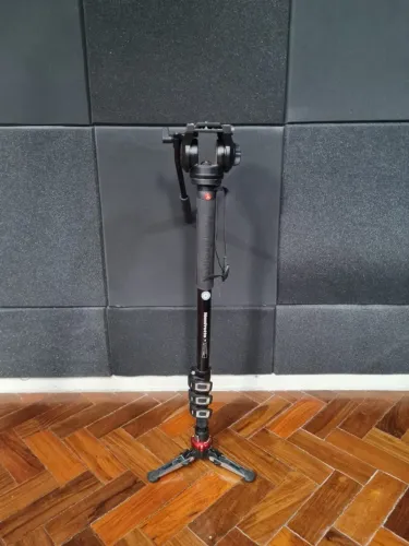 Monopé Hidráulico Manfrotto MVMXPRO500 - Profissional (Impecável)