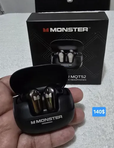Fone de ouvido Bluetooth da Monster Maxstar MQT52 original