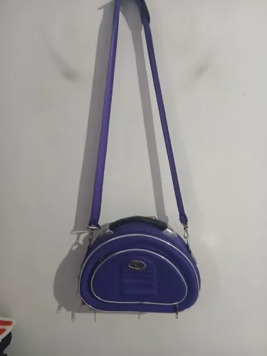 MALA PORTA CHAPÉU B&L SEMI RIGIDA MEIA LUA ROXA ESTADO DE LOJA