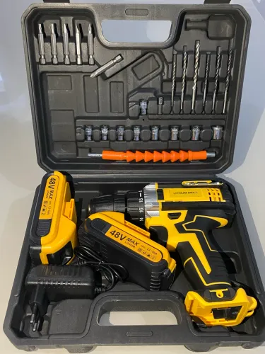 Kit Parafusadeira e Furadeira Sem Fio + 2 Baterias