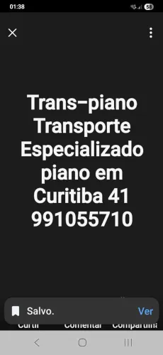 Trans-piano Transporte Especializado piano em Curitiba. 