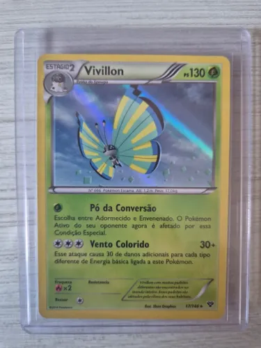 Carta Pokemon Rara - Vivillon (Savanna) (17e/146) NM