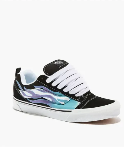 Tênis Vans Knu Skool Flame Black Blue Unissex.