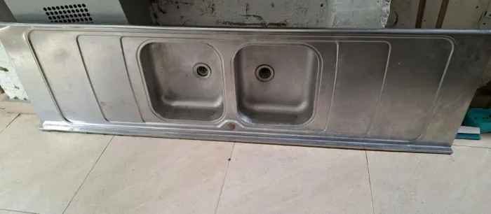 Pia de inox duas cubas 2 metros ZN SP