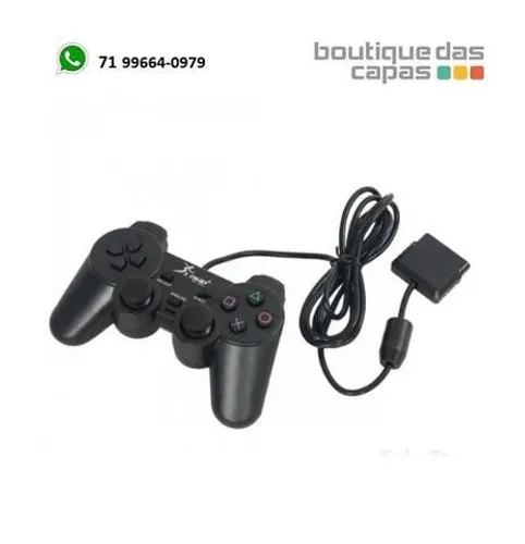 Controle com fio Playstation 2 Knup Kp-2121 ps2 