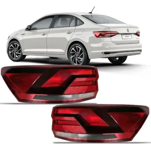 Lanterna Volkswagen Virtus 2018 - Fumê LD LE - Logomarca - Genuíno