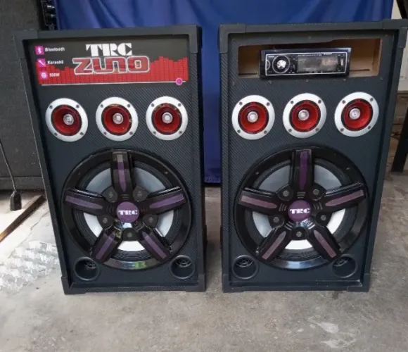 02 Caixa acústica marca TRC originais 400wats
