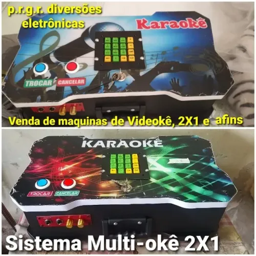 Maleta:Karaokê RAF 2 em 1, Cartão e PIX, 42B-16B (19.02.26),02 Saídas HDMI e VGA