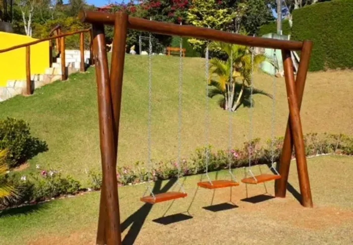 Balanço de tora de eucalipto tratado durabilidade 20 anos