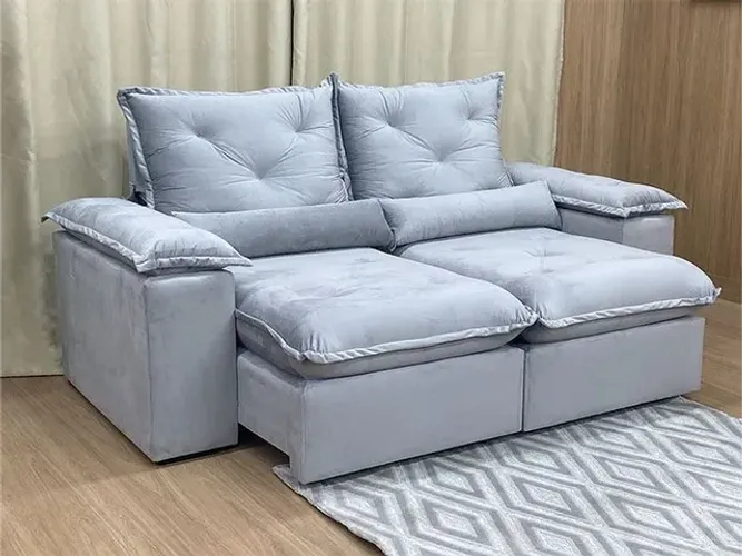 Sofá retrátil e reclinável 2,00m zuqui plus A876m