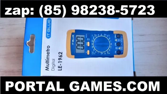 multimetro digital com bip e luminozidade novo na caixa