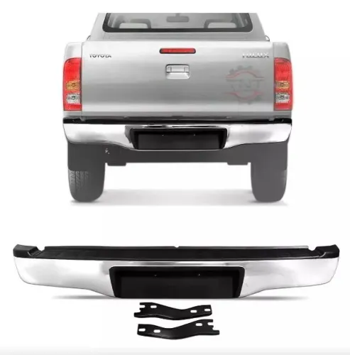 PROMOÇÃO   Para-choque Traseiro Hilux 2005 A 2013 2014 2015 Cromado Srv completo