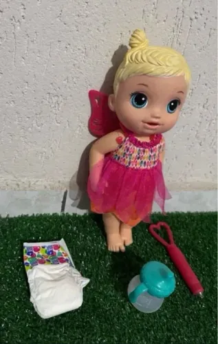 Boneca baby alive fantasia borboleta hora da festa