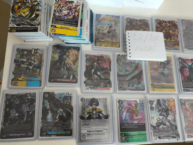 Lote de cartas digimon tcg