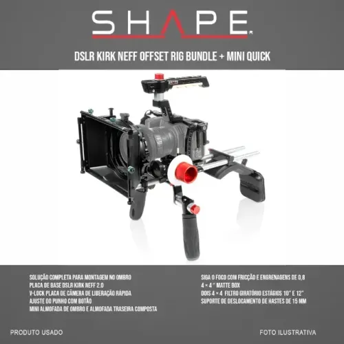 Shoulder Dslr Kirk Neff Offset + Mini Rápido