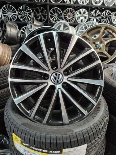 Jogo de rodas jetta aro 17 5x112 originais