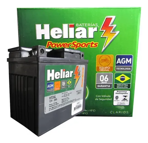 Bateria Heliar Htz6l 5ah Cg 160/xre/cb300/cg150