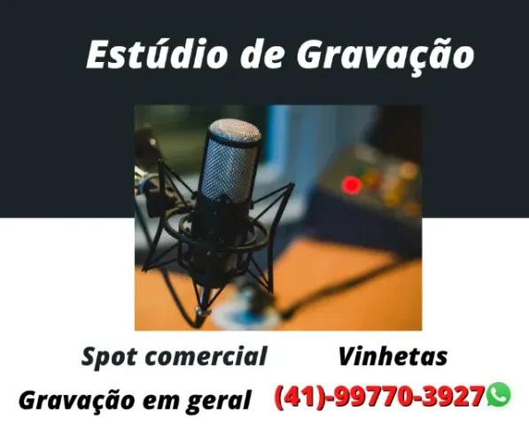 Gravação de vinhetas para lojas e carros de som