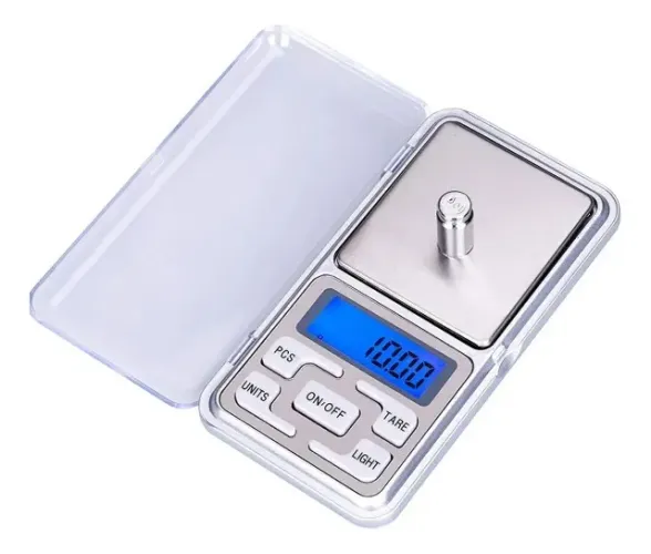 Mini Balança Digital Portátil Bolso Alta Precisão 0.1g 500g