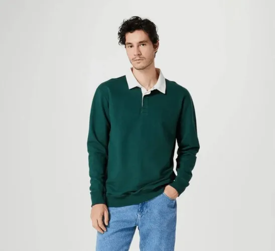 Blusão Polo Verde Masculina - Tam G - Estilo e Conforto