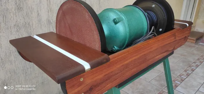 Lixadeira de disco duplo grande 5HP