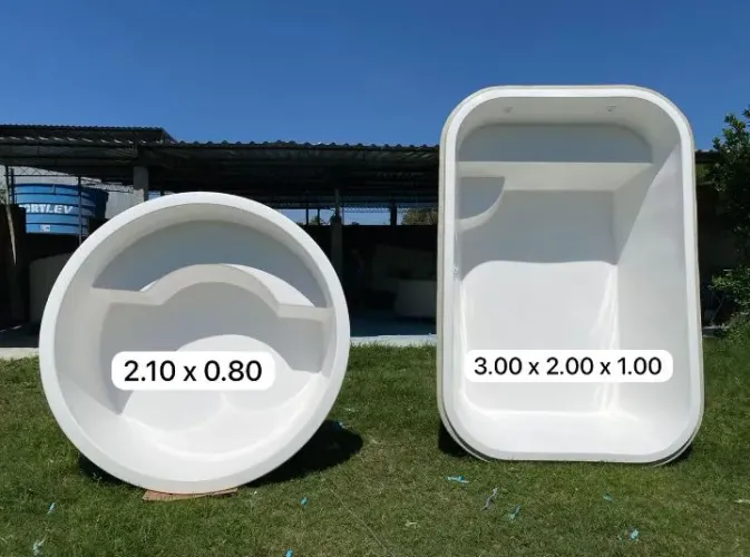 Piscinas de fibra para seu lazer!