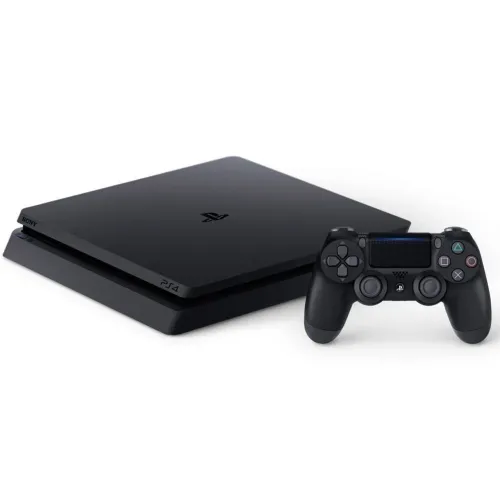 PS4 Slim Preto Sony 500GB SSD + 2 Controles + Jogos + HD Externo 1TB