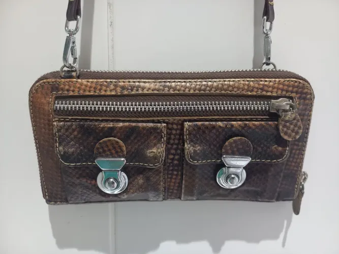 Bolsa carteira de couro
