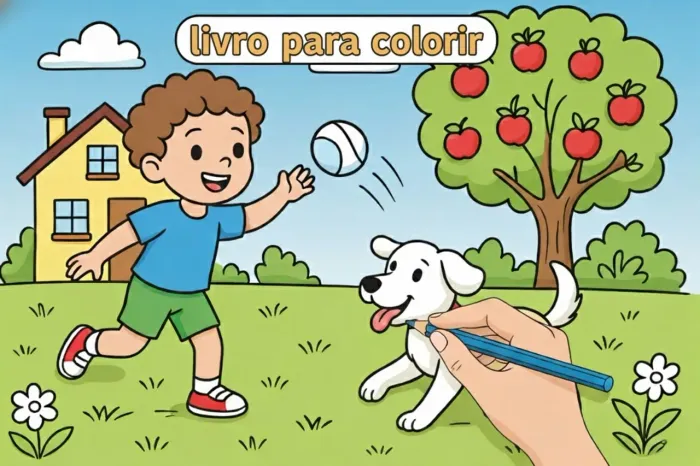 Ebook infantil de imagens para colorir
