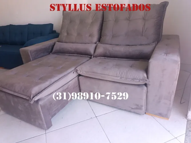 Sofá Retrátil 3 Lugares - Novo