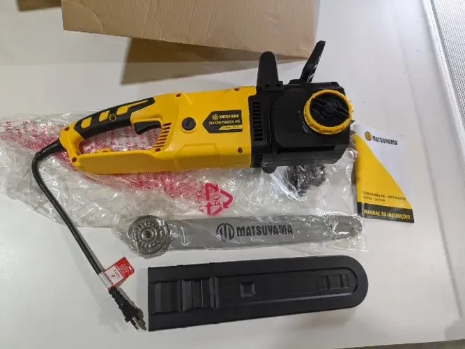 Motosserra elétric eletrosserra 2400w sabre16 matsuyama 220v potente