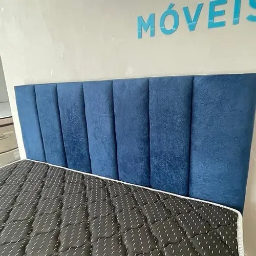 Cabeceira Acolchoada Realeza Reta CASAL - Entrega Grátis para Fortaleza