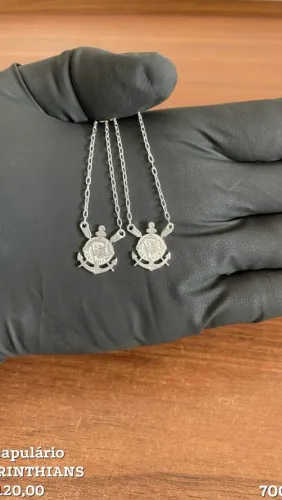 Escapulario do Corinthians (PRATA 925)