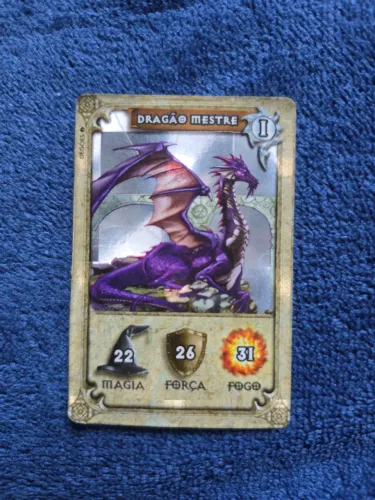 Carta Dragão Mestre 1 - Carta Holográfica - Dracomania