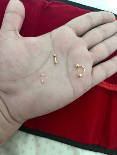 Piercing em ouro escolha o modelo. 