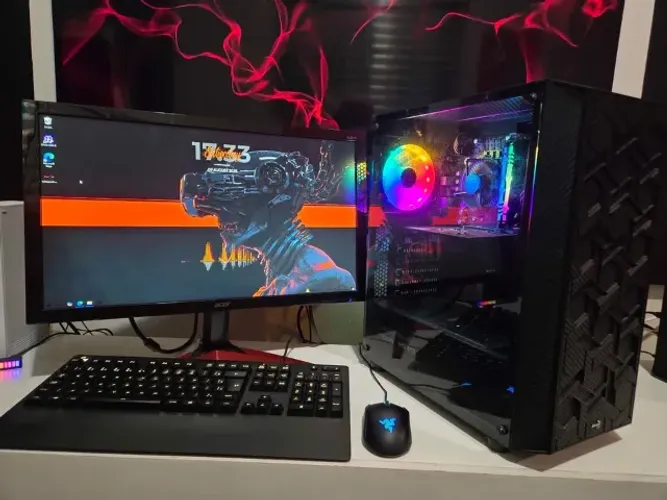 Pc gamer - i5 de 10th - GTX 1650 - Mouse Razer e Teclado Logitech GamePro