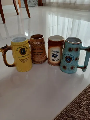 Ceramica Anos 70. Canecas Festival do Chopp. Lote c 4. Antiguidade