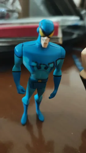 Besouro Azul Blue Beetle Commander Steel Esmaga Átomo Justice League Liga da Justiça JLU