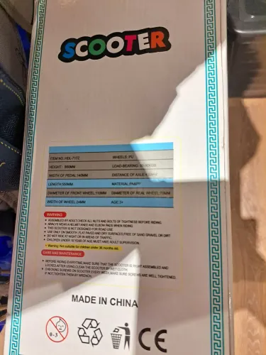 Patinete infantil novo
