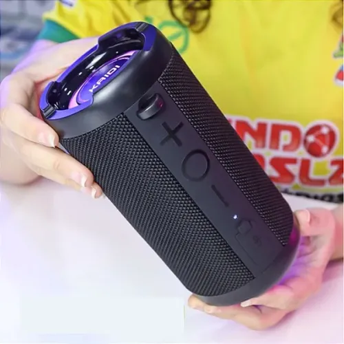 Caixa de Som Bluetooth Sem fio 20W com LED, IPX7 Resistente a Água, TWS, Rádio - Kaidi