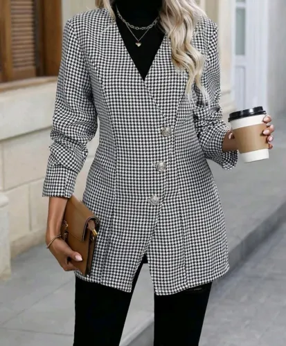 Blazer Xadrez Elegante - Tam p