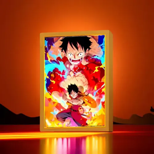 Quadro Led One Piece Monkey D. Luffy / Produto feito de Fã para Fã | Envio rápido correios
